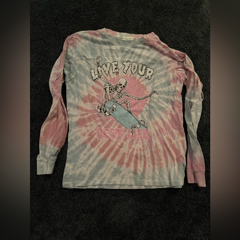 Tye dye skater shirt